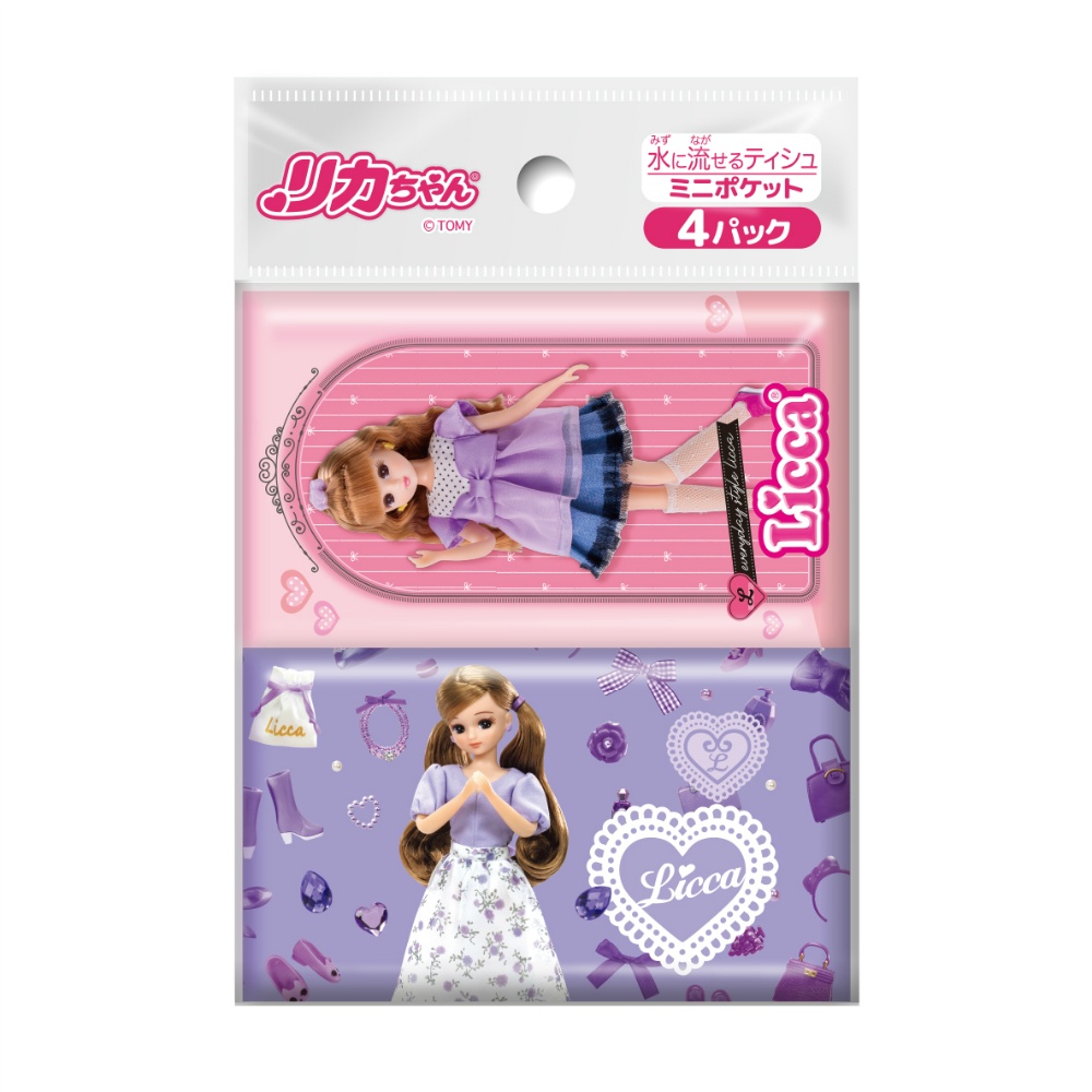 リカちゃん　ミニポケットティシュ４個組