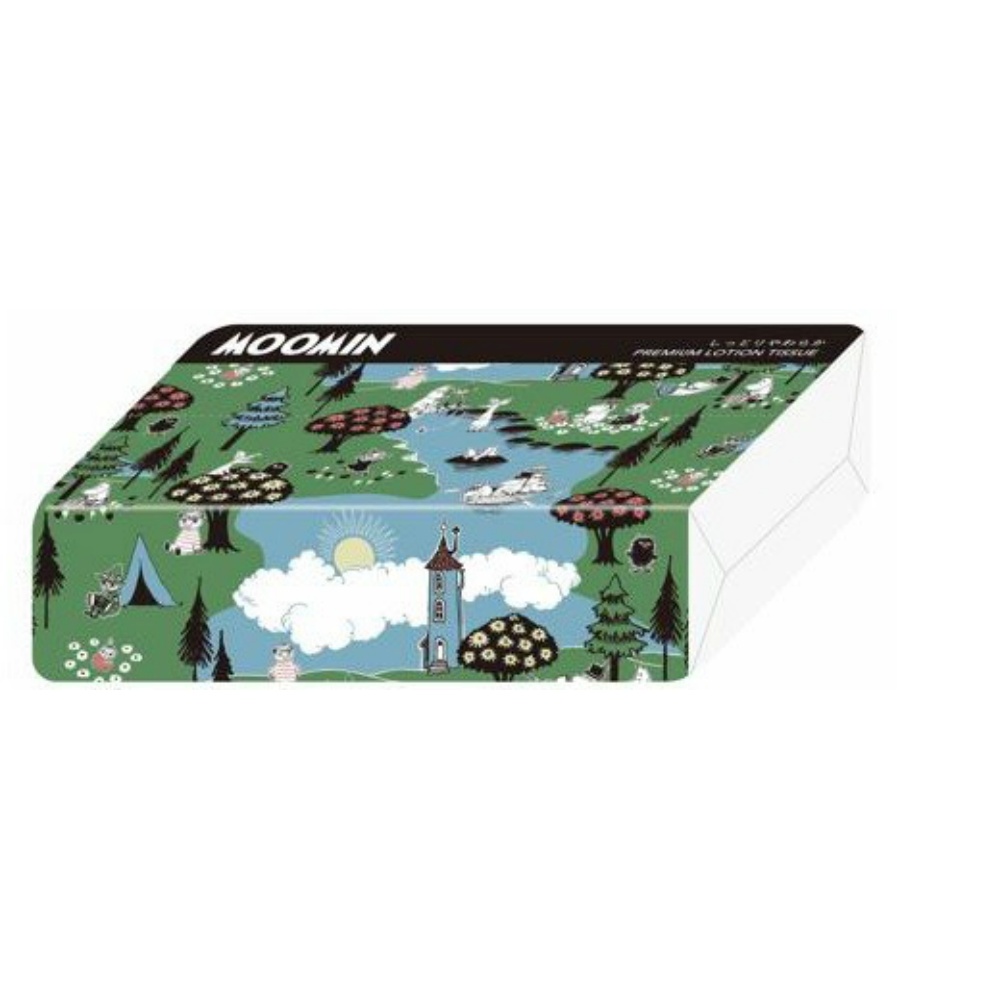 ムーミンプレミアムローションソフトパックティシュ