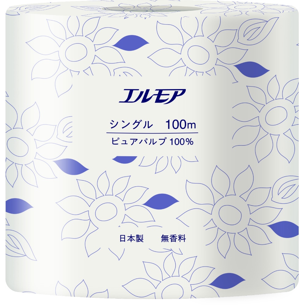 エルモア　トイレットロール　シングル　１ロール　無香料
