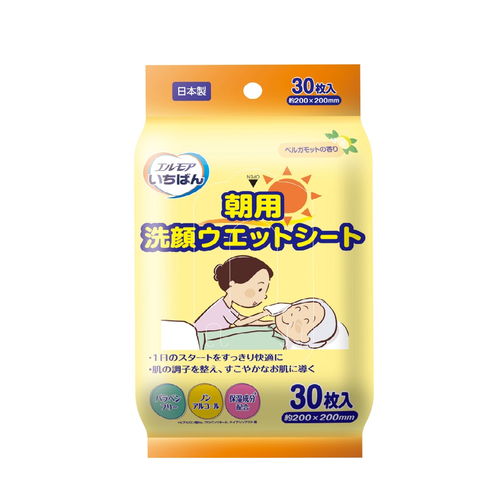 エルモアいちばん　朝用洗顔ウエットシート
