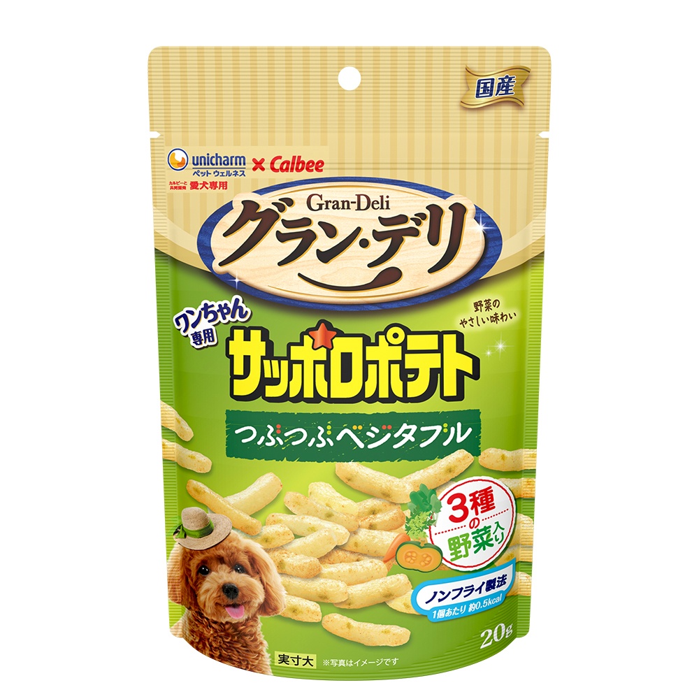 グラン・デリワンちゃん専用サッポロポテトつぶつぶベジタブル２０ｇ