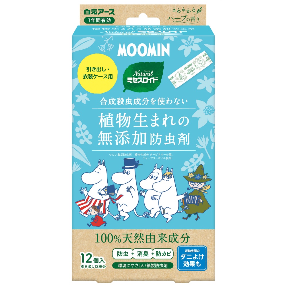 Ｎａｔｕｒａｌミセスロイド引き出し用　ムーミンデザイン