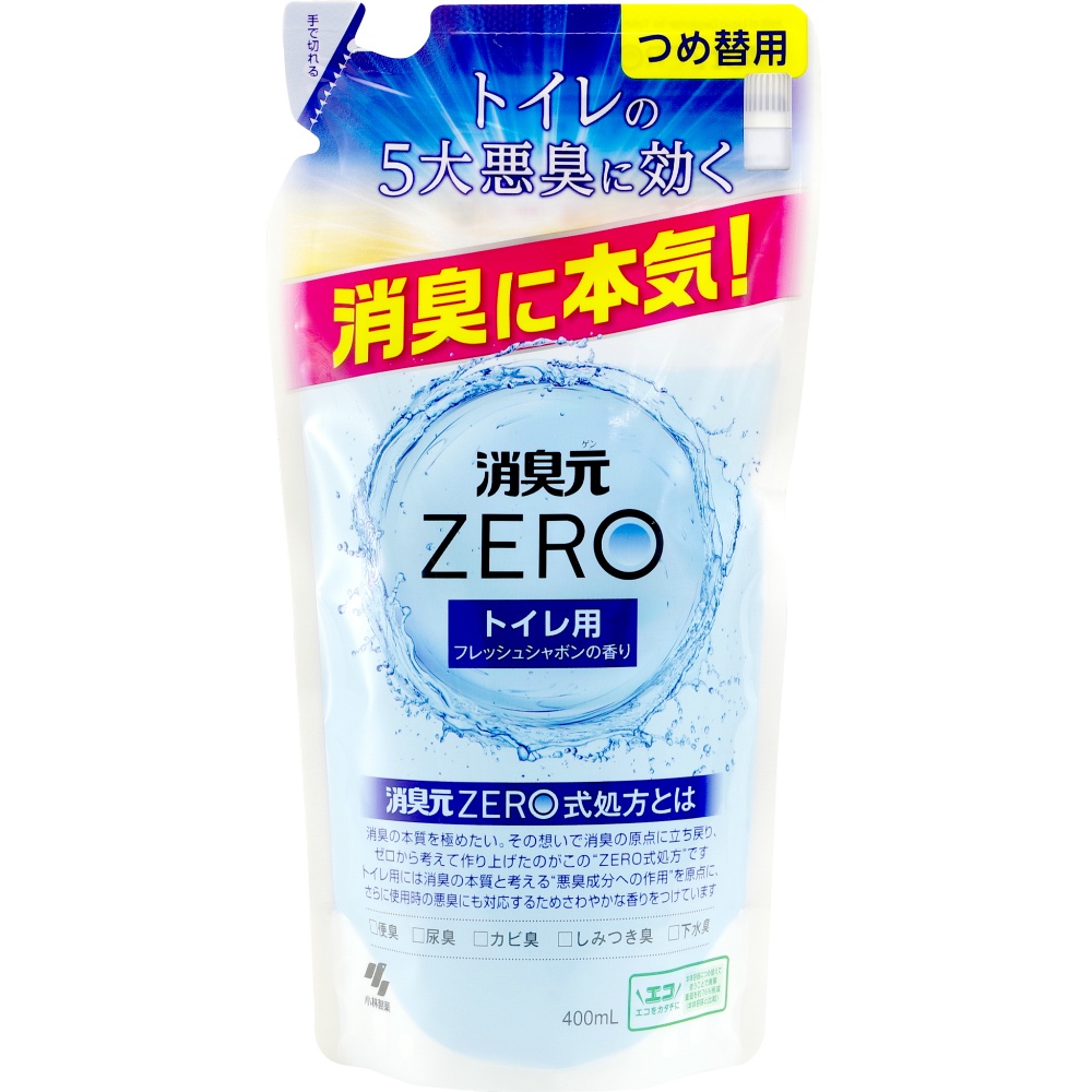 消臭元　ＺＥＲＯ　トイレ用　フレッシュシャボンの香り　詰替え