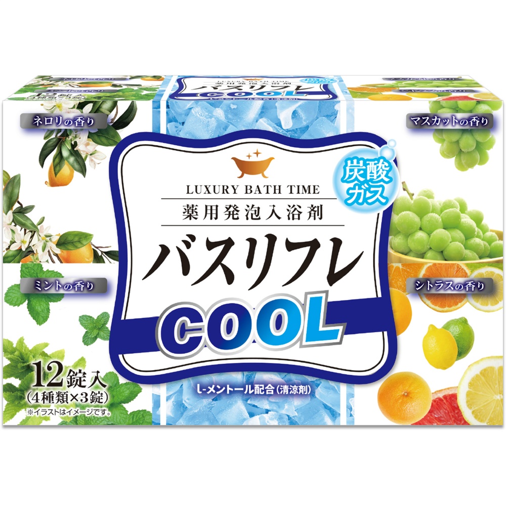 バスリフレ薬用発泡入浴剤クール