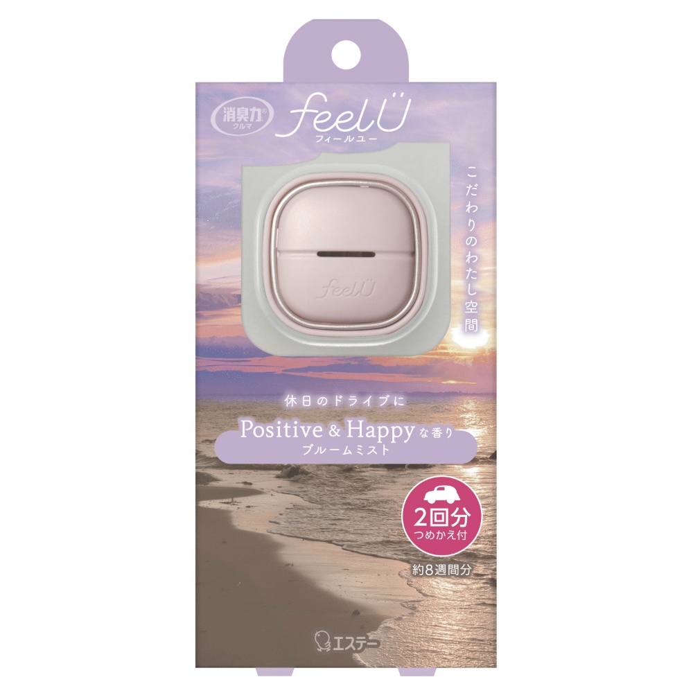 消臭力　クルマ用　ｆｅｅｌＵ　クリップタイプ　本体　ブルームミスト