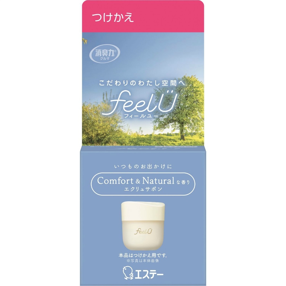 消臭力　クルマ用　ｆｅｅｌＵ　ゲルタイプ　つけかえ　エクリュサボン