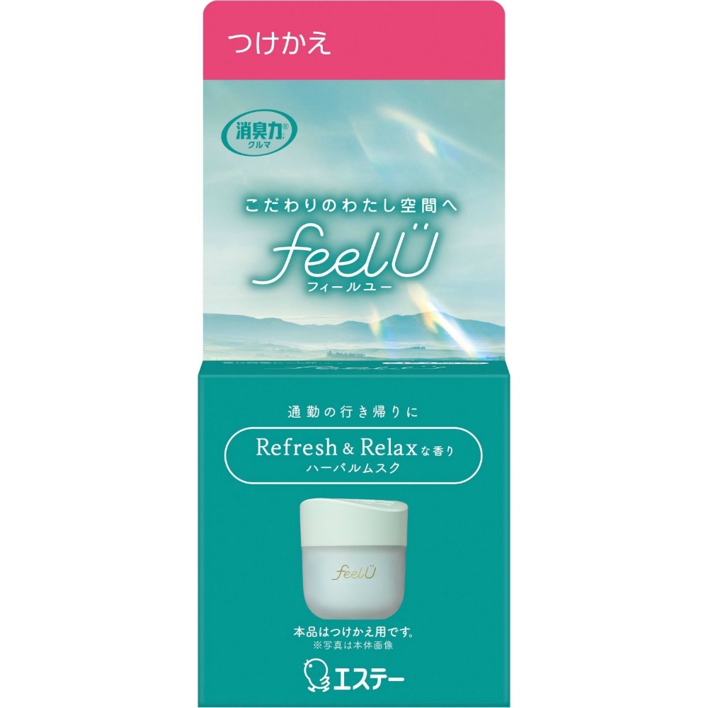 消臭力　クルマ用　ＦＥＥＬＵ　ゲルタイプ　つけかえ　ハーバルムスク