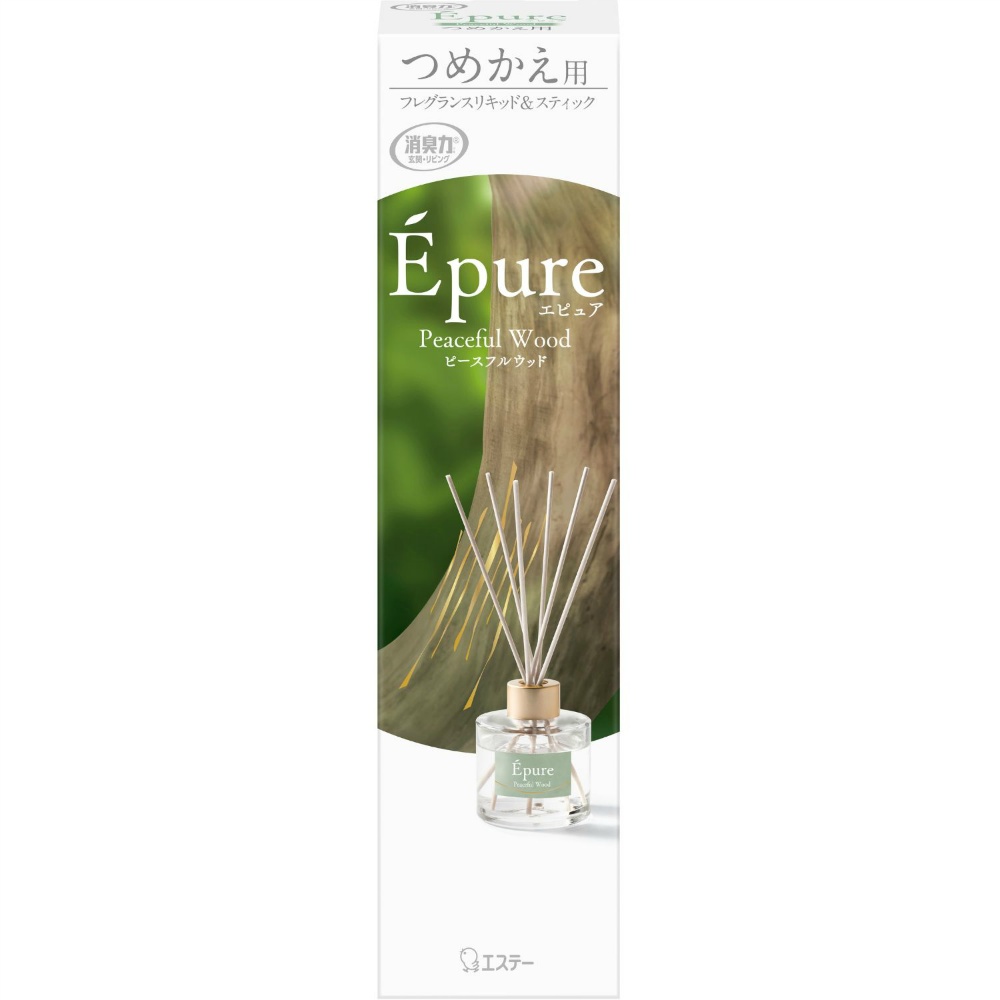 消臭力　Ｅｐｕｒｅ　玄関・リビング用　Ｓｔｉｃｋ　つめかえ　ピースフルウッド