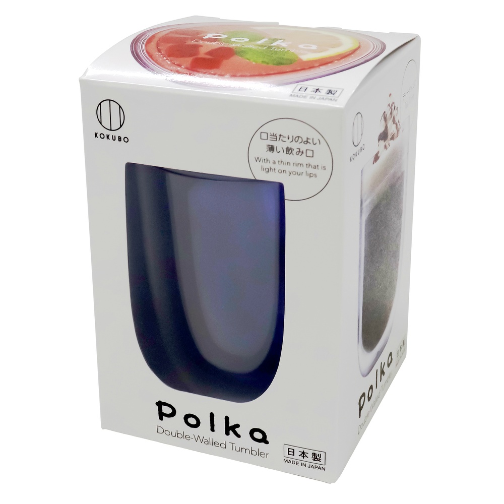 Ｐｏｌｋａ　グラス　ブルー