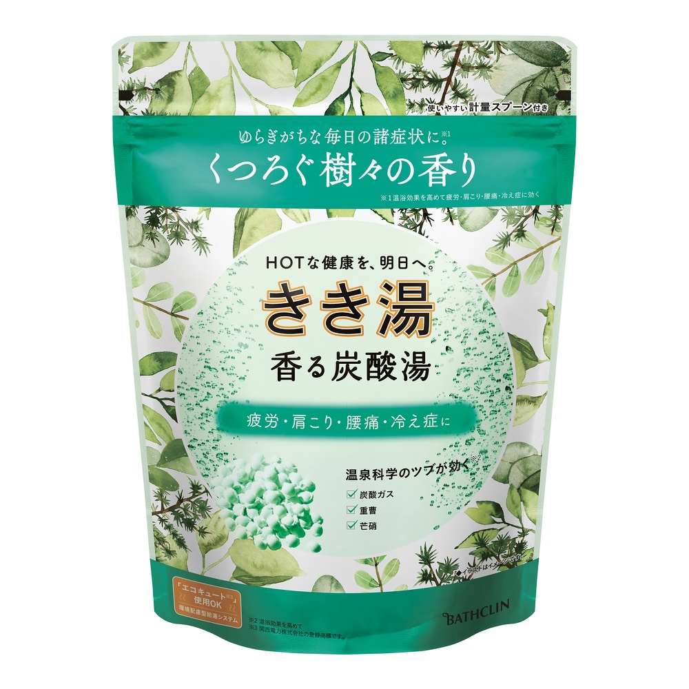 きき湯　香る炭酸湯　樹々の香り