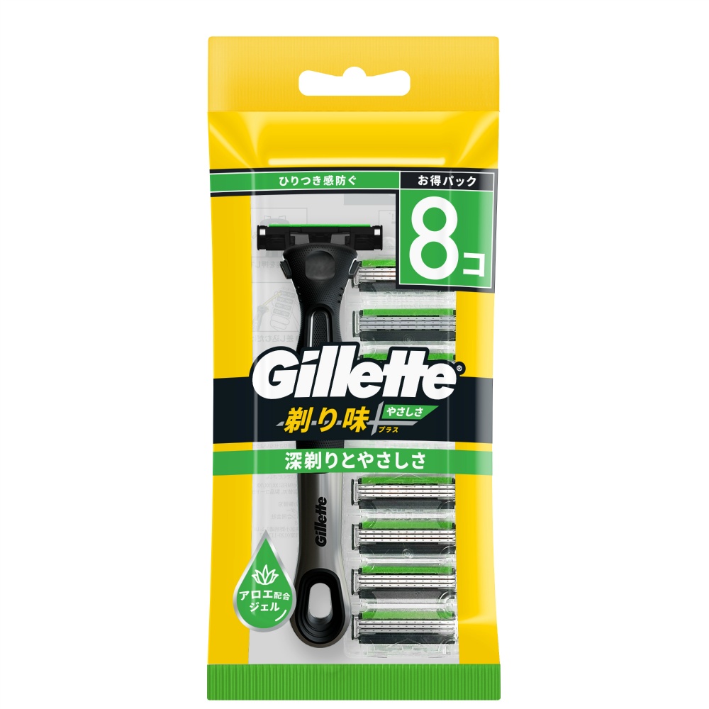 ジレット剃り味＋プラスやさしさ７Ｂホルダー付