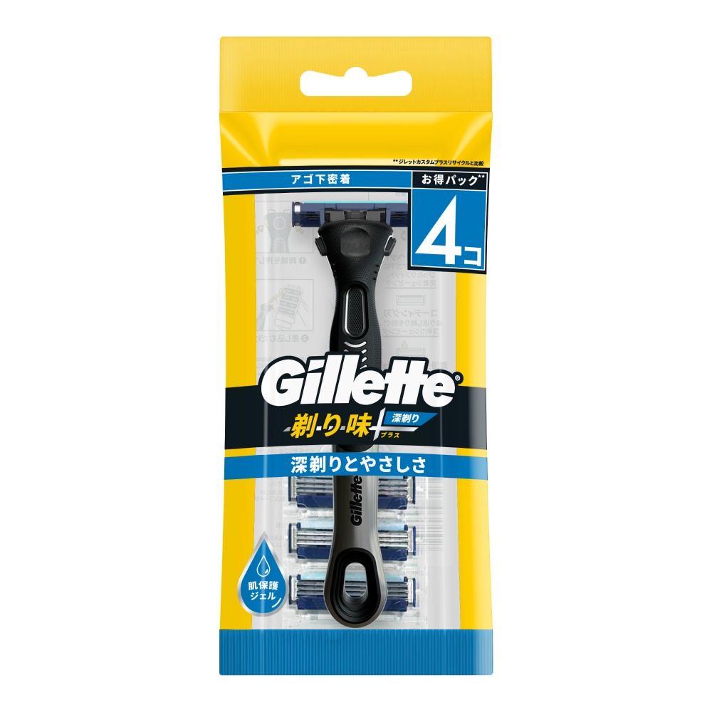 ジレット剃り味＋プラス深剃り３Ｂホルダー付