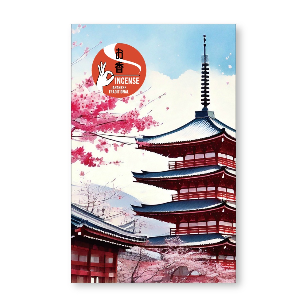 お土産インセンス　抹茶の香り　五重塔