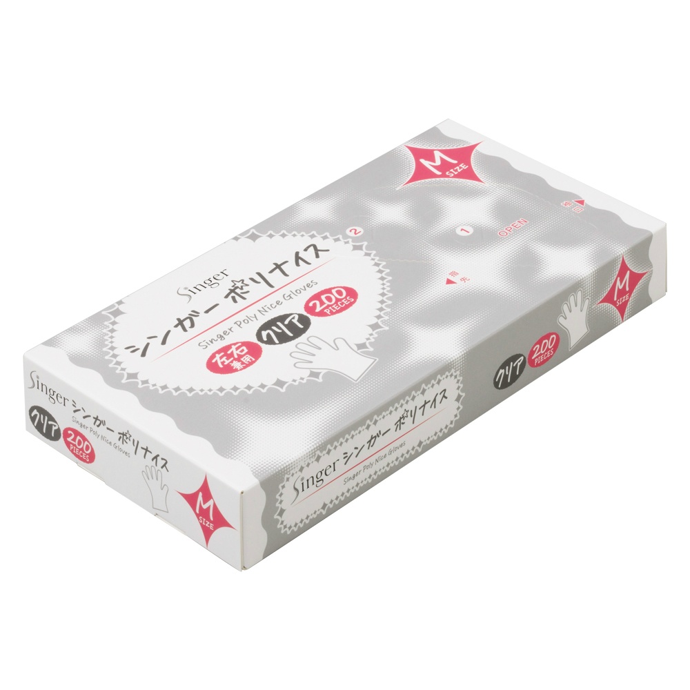 シンガーポリナイス箱入　クリア　Ｍ　２００枚