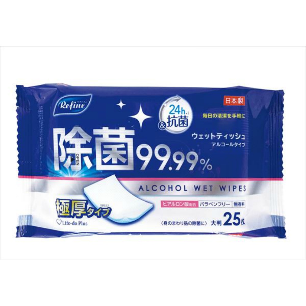 極厚ＡＬ除菌大判ウェットティッシュ２５枚