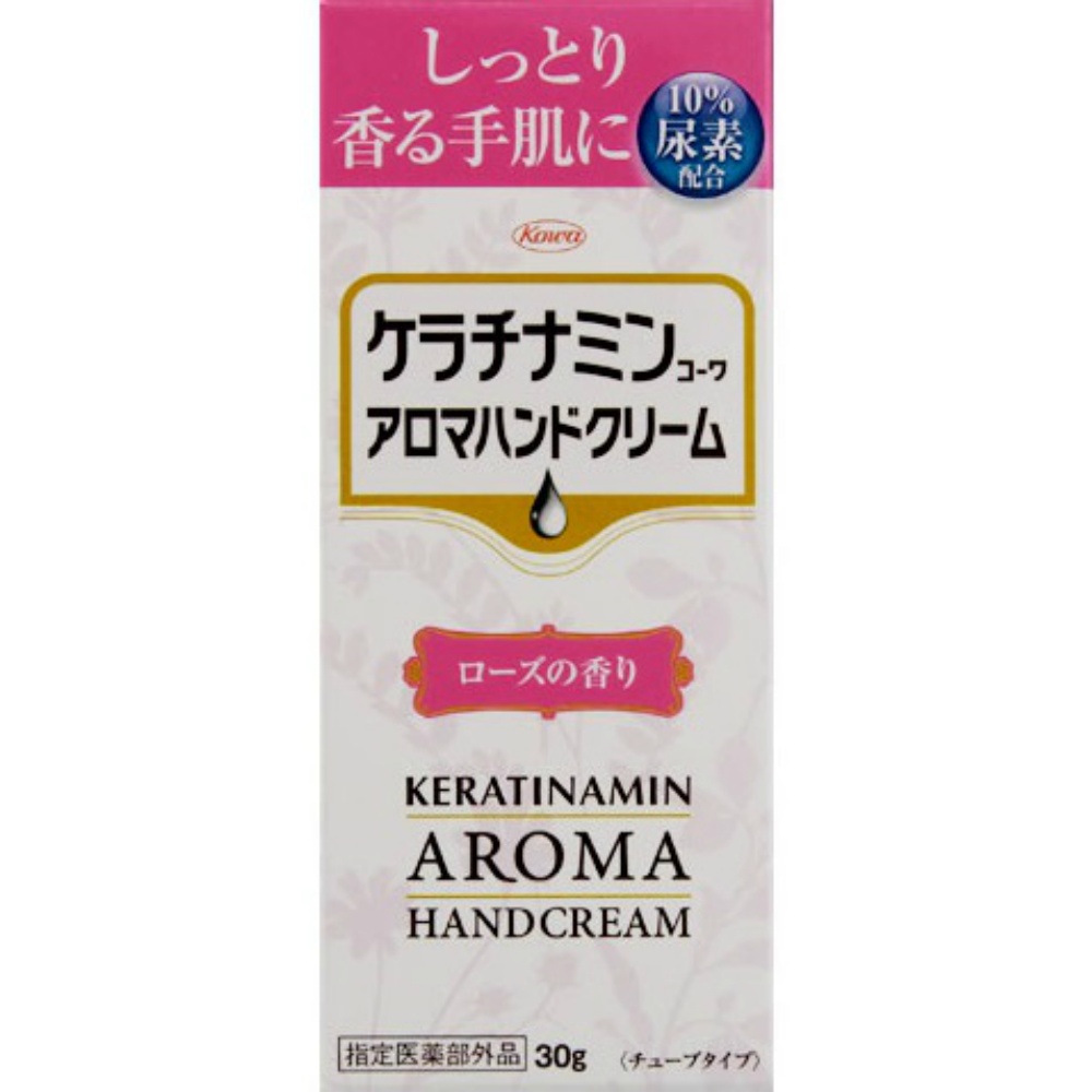 ケラチナミンコーワアロマハンドクリーム　ローズ３０Ｇ