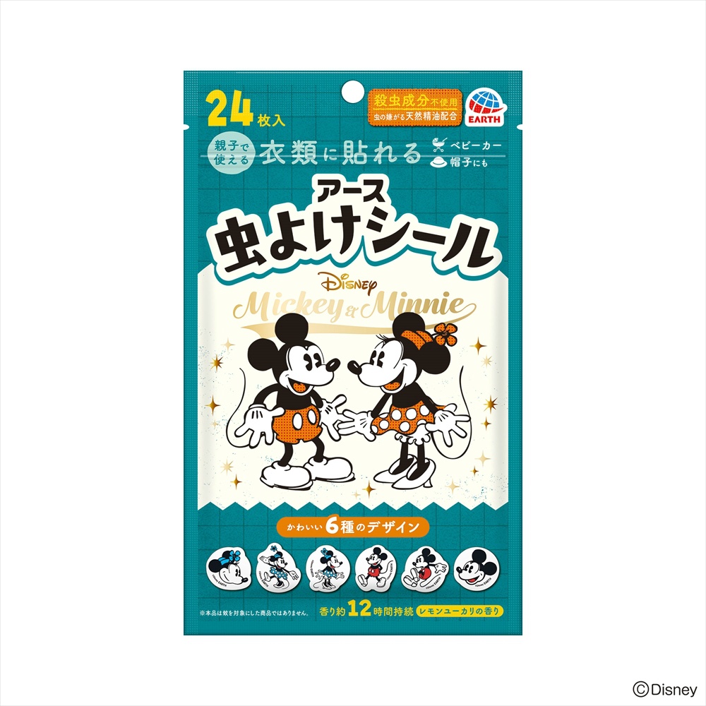 虫よけシール　ミッキー＆ミニー