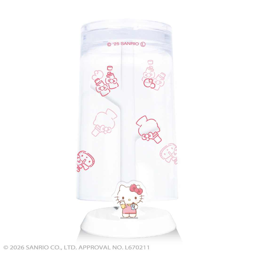 【６月下旬入荷予定】うがいコップ＆スタンド (ハローキティ)