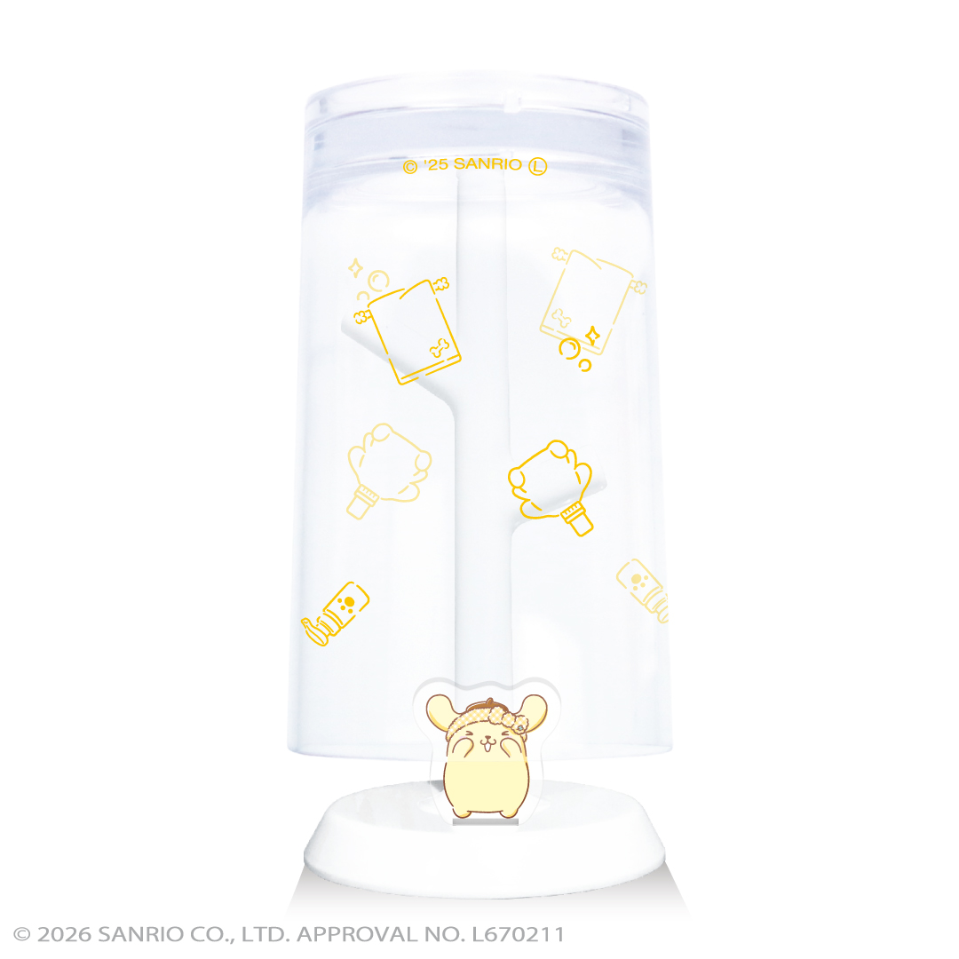 【６月下旬入荷予定】うがいコップ＆スタンド (ポムポムプリン)