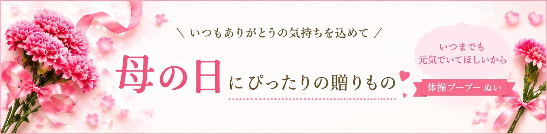 母の日にぴったりの贈りもの 体操ブーブーぬい