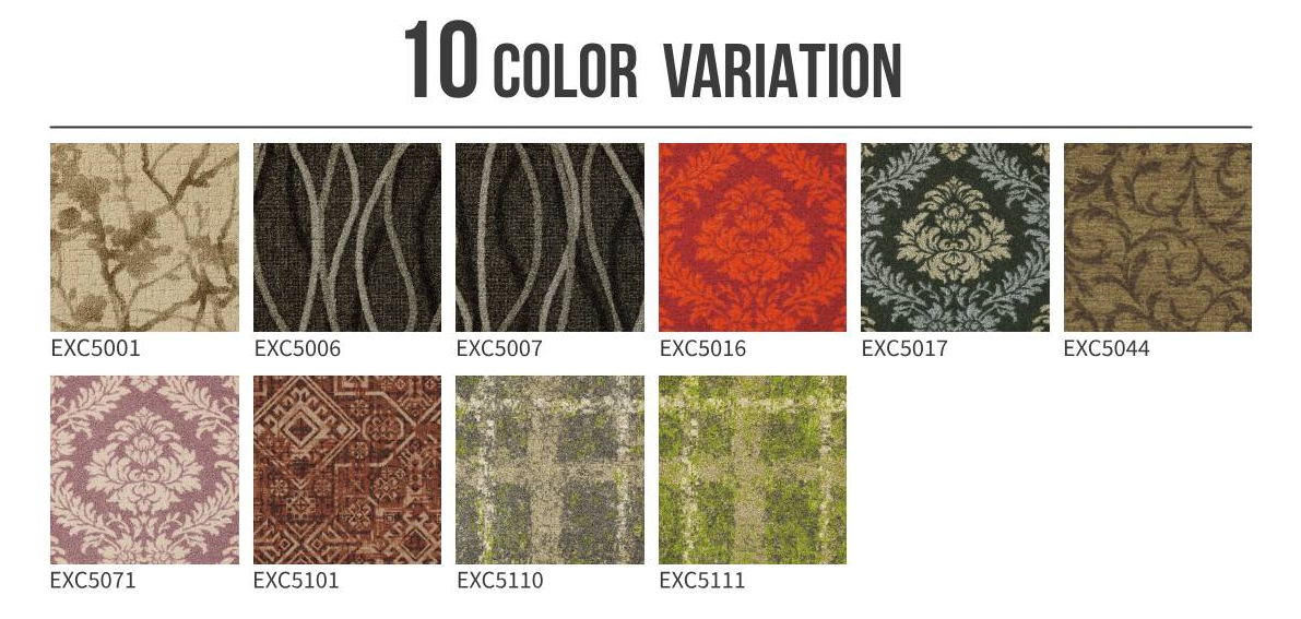東リ タイルカーペットエクスローム5000 カラーバリエーション