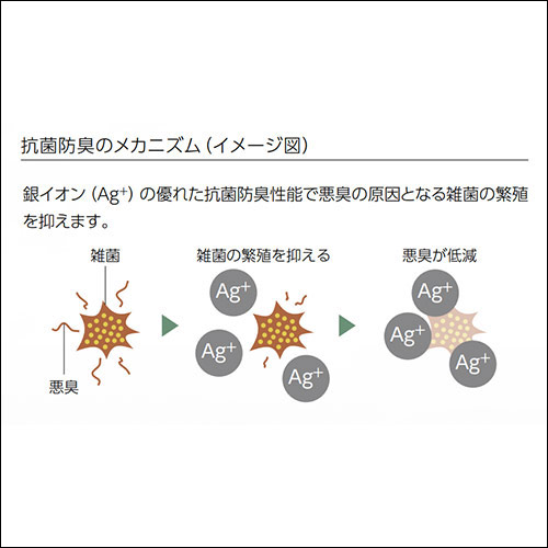 抗菌防臭のメカニズム（イメージ図）
