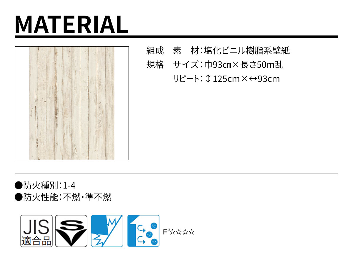 DECOPOWER(デコパワー) MATERIAL 規格・サイズ