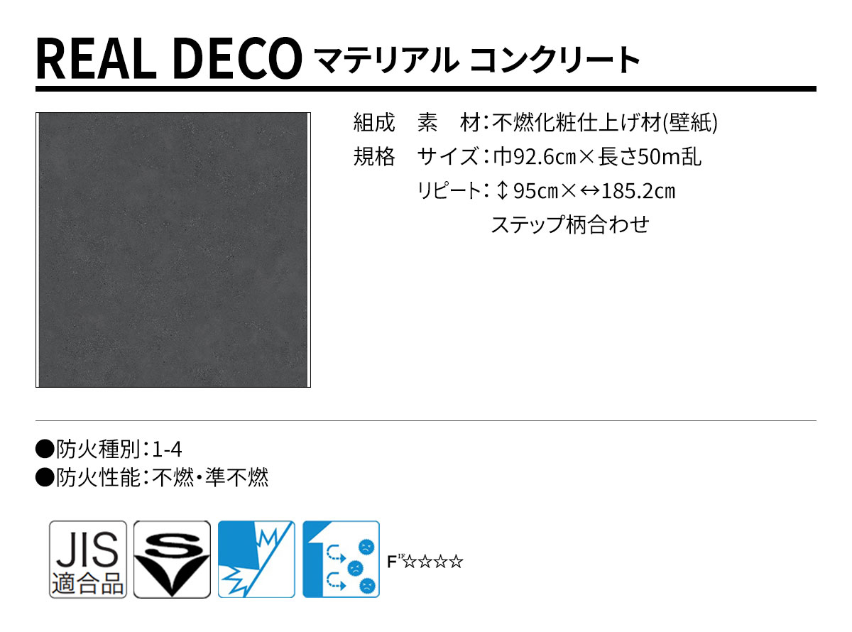 グランウォールコレクション REAL DECO マテリアル 規格・サイズ