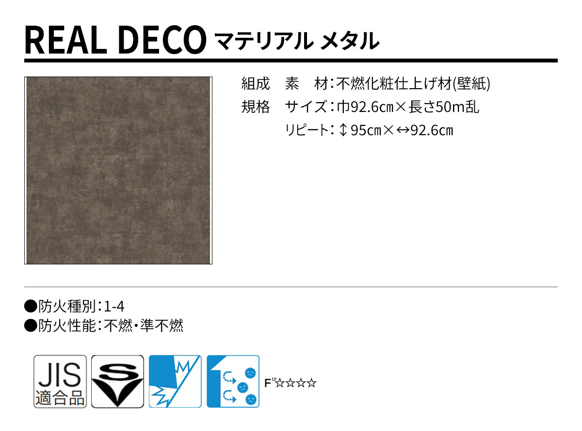 グランウォールコレクション REAL DECO マテリアル 規格・サイズ