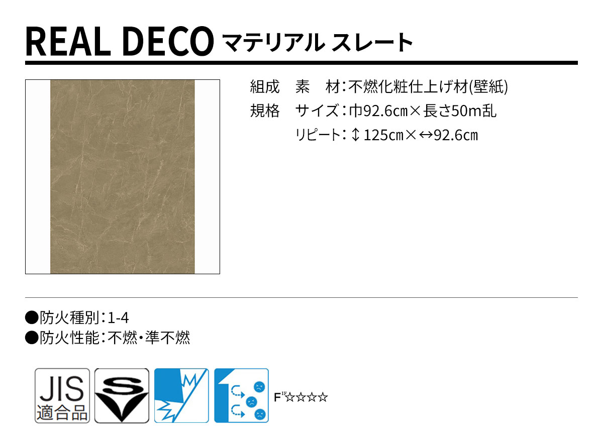 グランウォールコレクション REAL DECO マテリアル 規格・サイズ