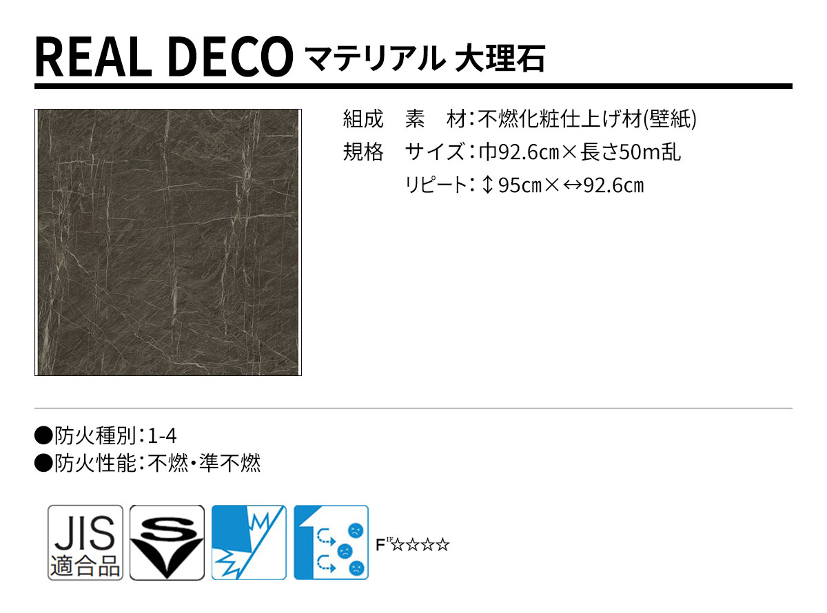 グランウォールコレクション REAL DECO マテリアル 規格・サイズ