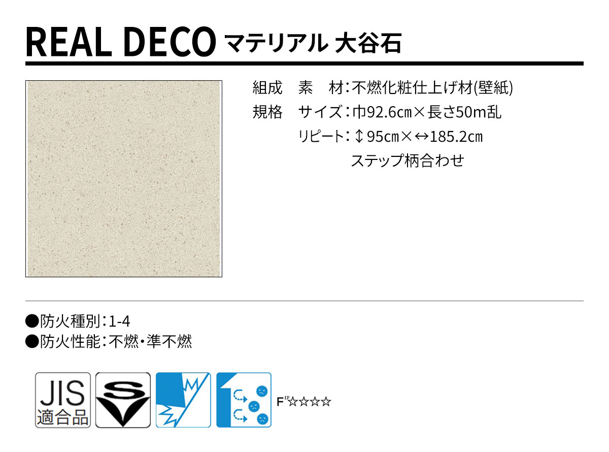 グランウォールコレクション REAL DECO マテリアル 規格・サイズ