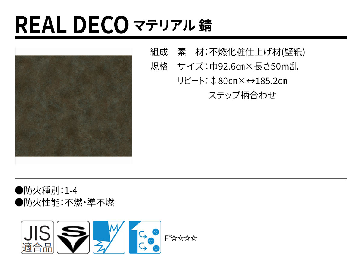 グランウォールコレクション REAL DECO マテリアル 規格・サイズ