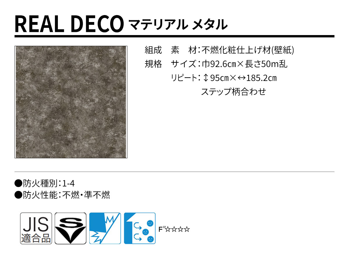 グランウォールコレクション REAL DECO マテリアル 規格・サイズ
