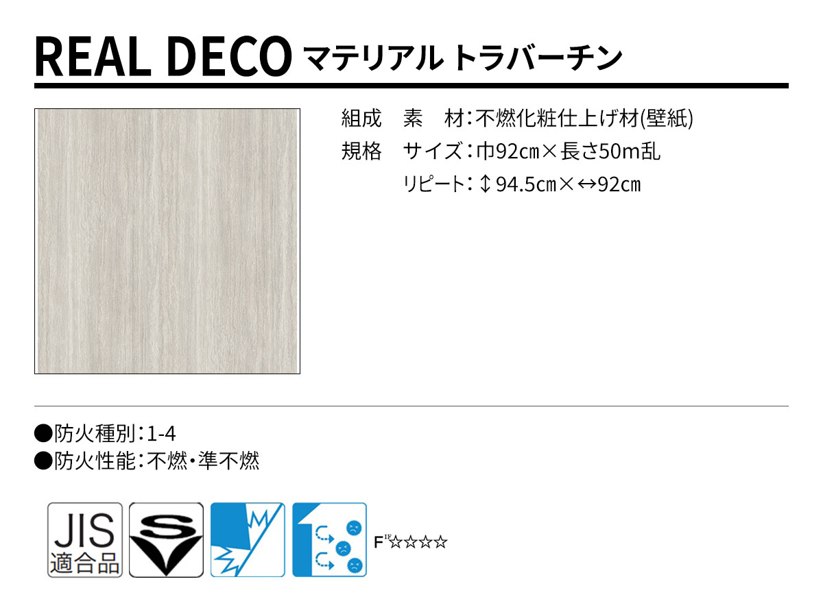 グランウォールコレクション REAL DECO マテリアル 規格・サイズ