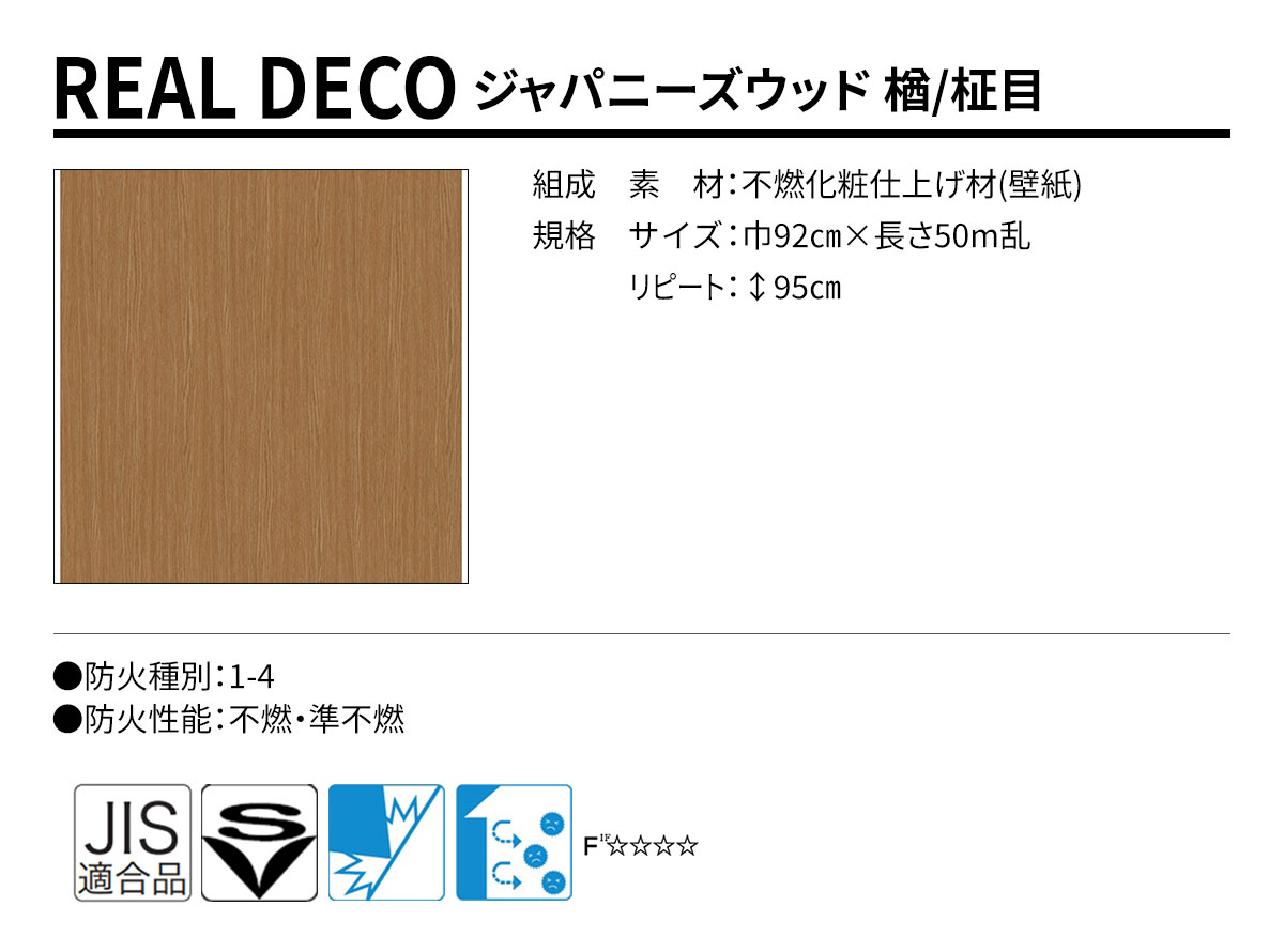 グランウォールコレクション REAL DECO ジャパニーズウッド 規格・サイズ