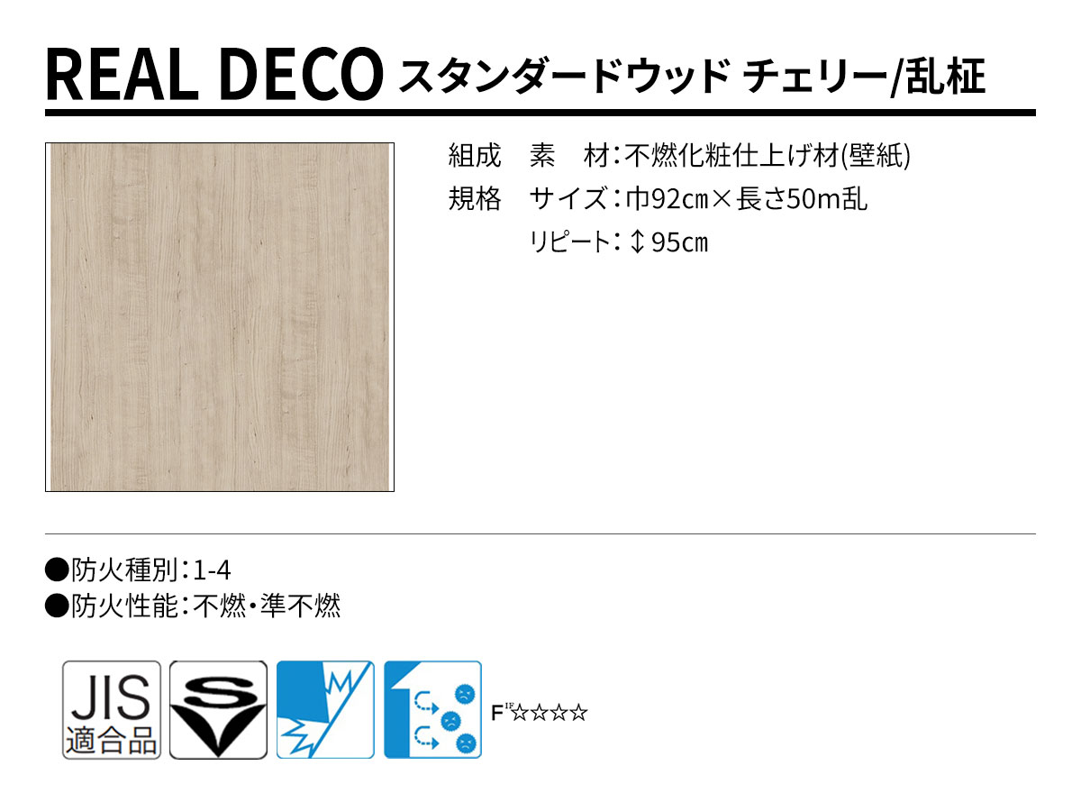 グランウォールコレクション REAL DECO スタンダードウッド 規格・サイズ