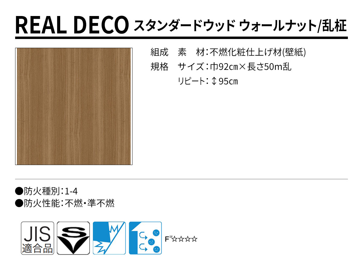 グランウォールコレクション REAL DECO スタンダードウッド 規格・サイズ