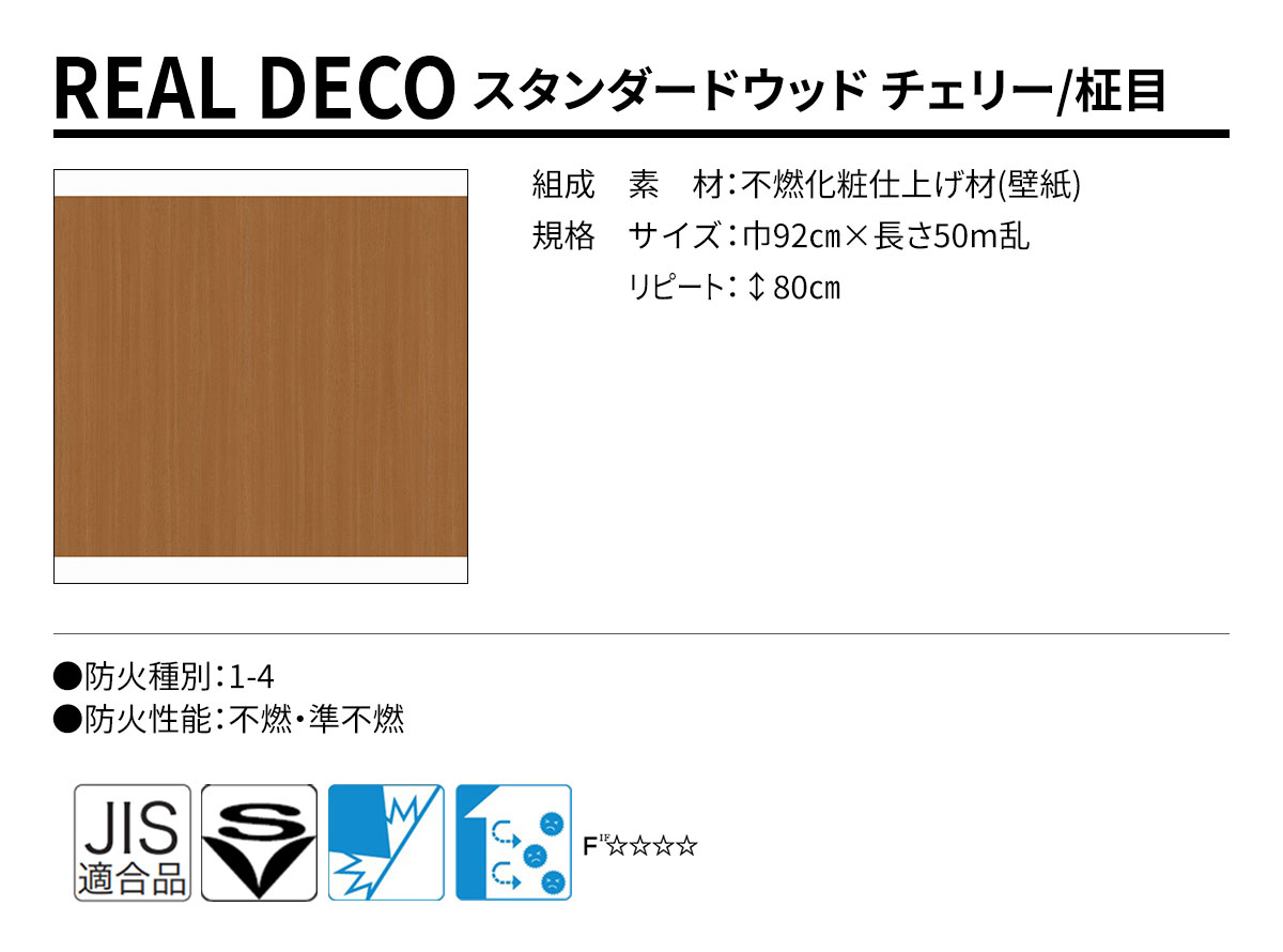 グランウォールコレクション REAL DECO スタンダードウッド 規格・サイズ