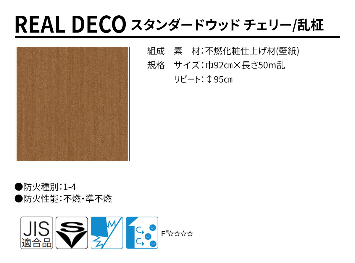 グランウォールコレクション REAL DECO スタンダードウッド 規格・サイズ