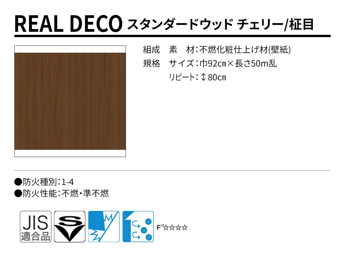 グランウォールコレクション REAL DECO スタンダードウッド 規格・サイズ