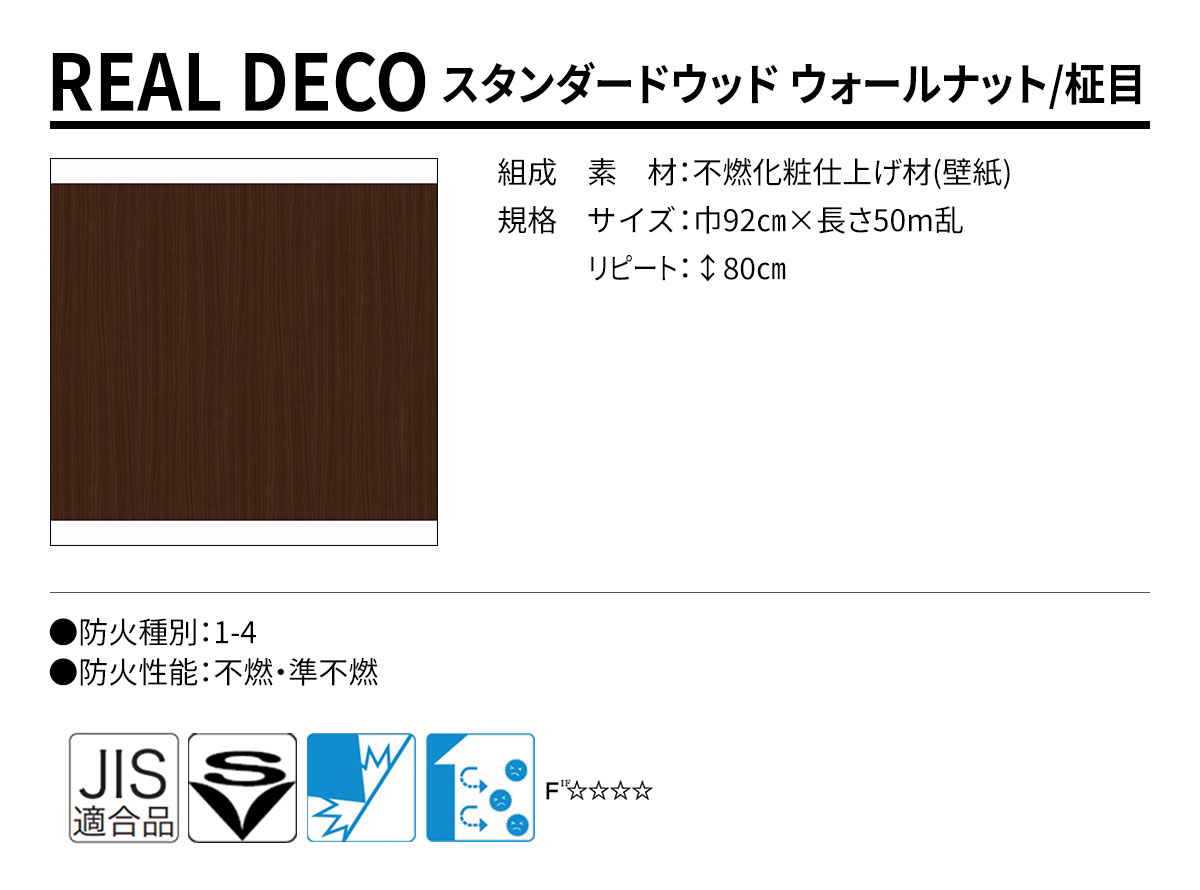 グランウォールコレクション REAL DECO スタンダードウッド 規格・サイズ