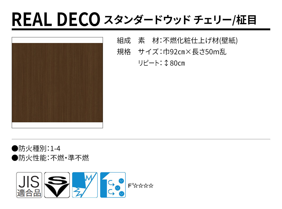 グランウォールコレクション REAL DECO スタンダードウッド 規格・サイズ