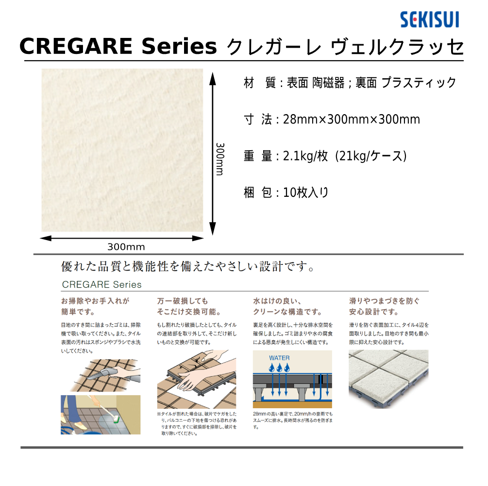 セキスイクレガーレ ヴェルクラッセ 規格・サイズ