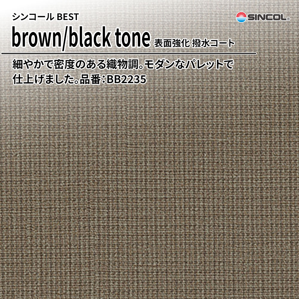 シンコール sincol BEST 2025-27 brown/black tone 表面強化 撥水コート 品番：BB2235 上代1,090円/㎡（税抜）