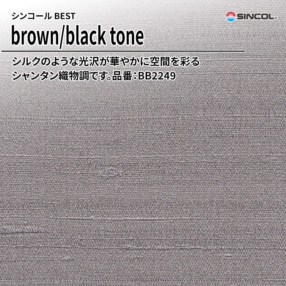 シンコール sincol BEST 2025-27 brown/black tone 品番：BB2249 上代1,090円/㎡（税抜）