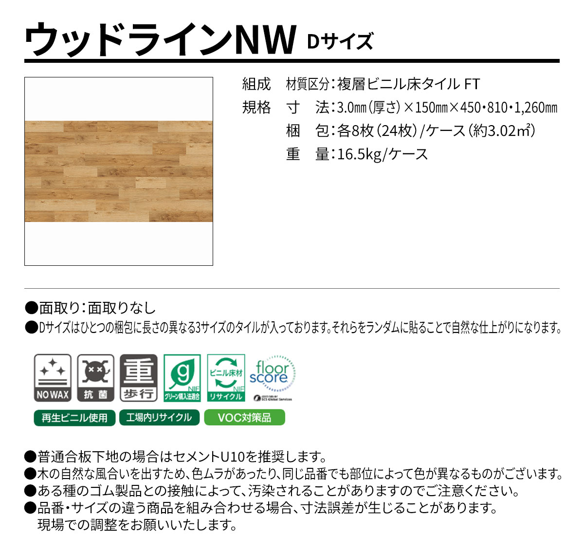 ウッドラインNW Dサイズ 概要