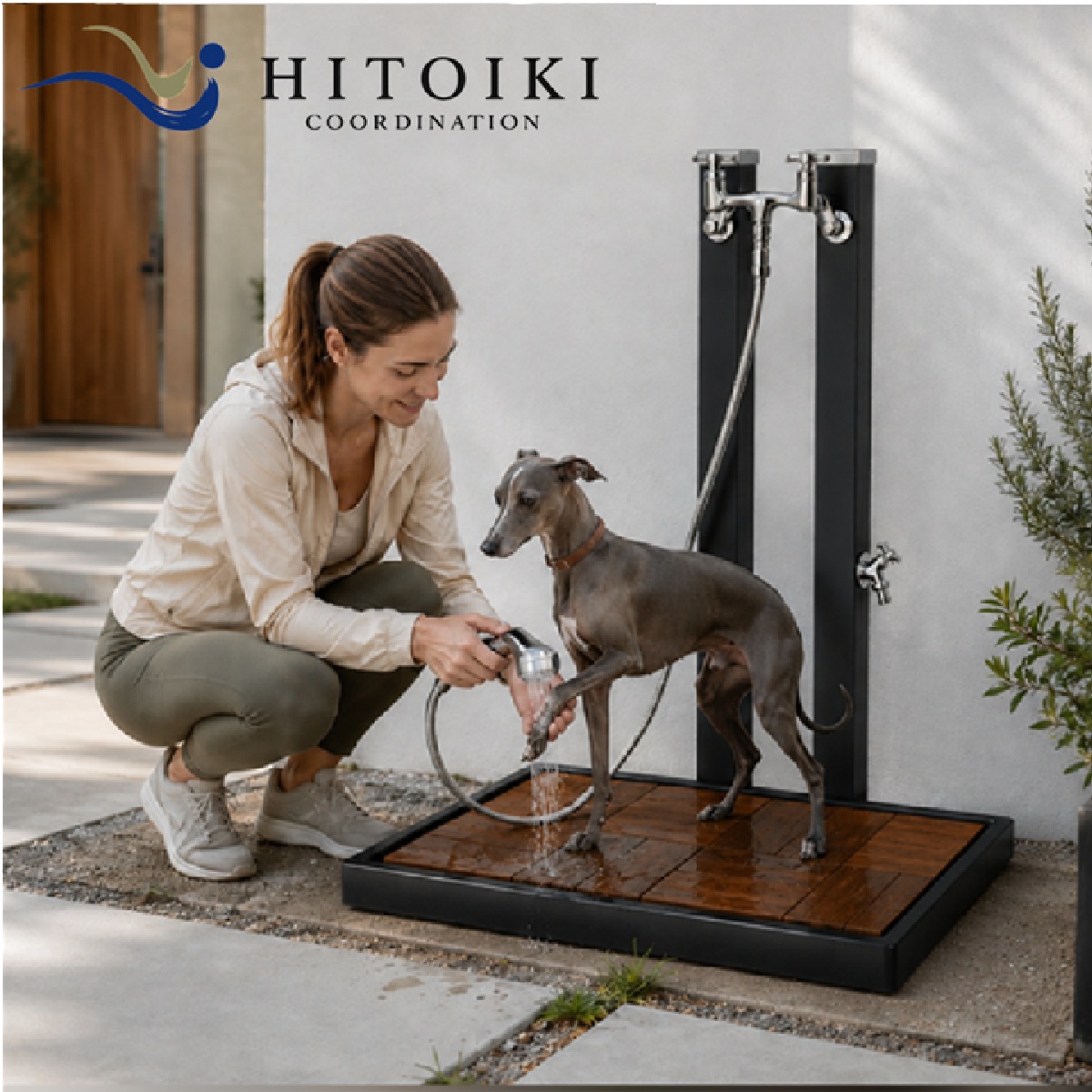 【お得】HITOIKI COORDINATION  スプレ６０混合栓ペットプラン（スプレスタンド６０混合栓セット×コルトパンレクタ×インナーマット（2枚））