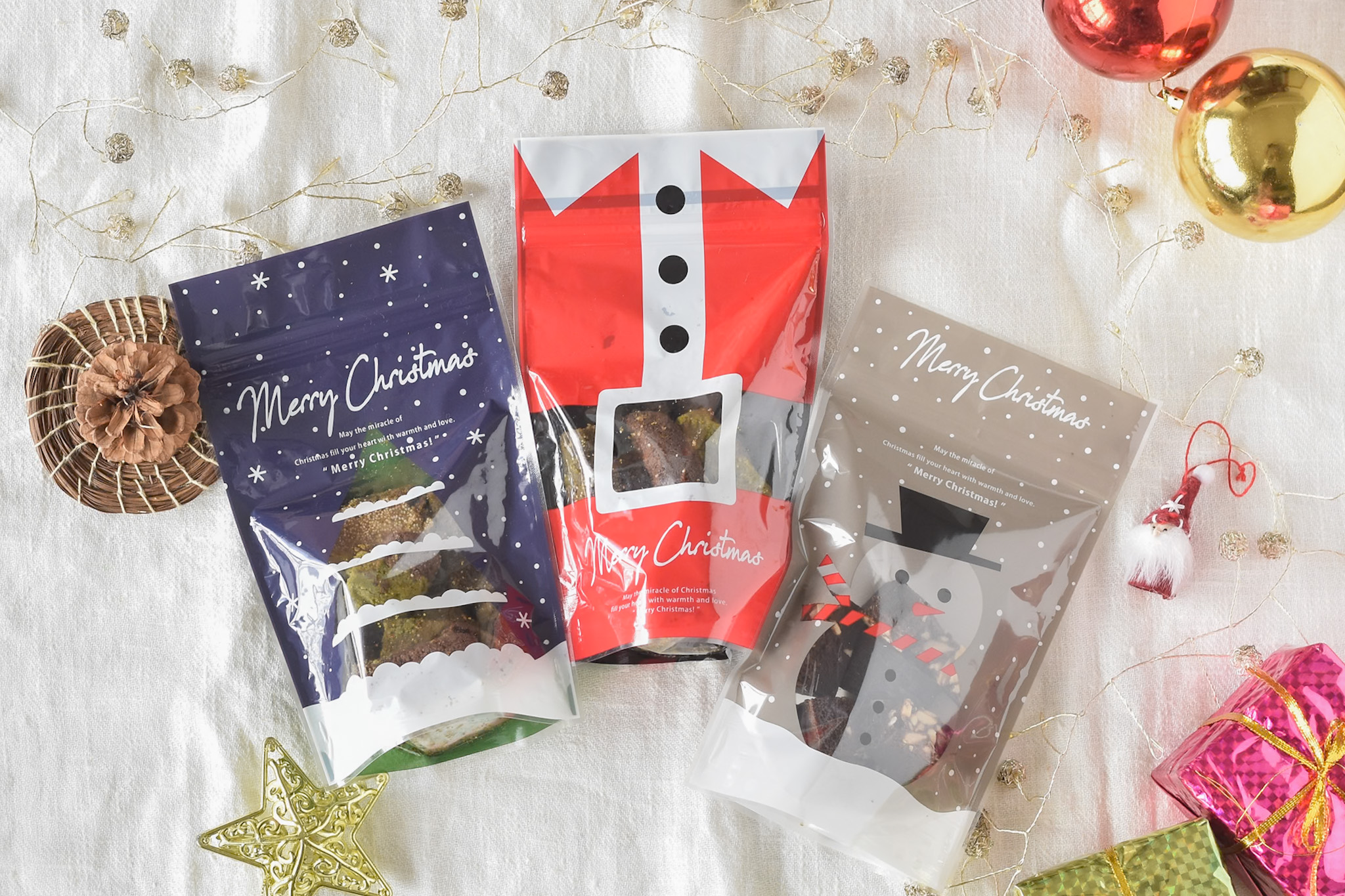 クリスマスの米粉のブラウニーはじっこ