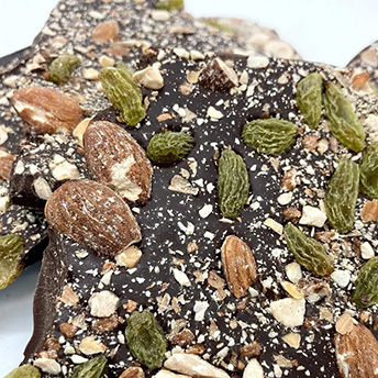 割れチョコ　ビターグリーンレーズン